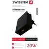 Rýchlonabíjačka Swissten Power Delivery 20 W s 1x USB-C pre iPhone 12, čierna 22050500