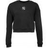 Dámska mikina New Era, NEW YORK YANKEES MLB MIDI LEAGUE ESSENTIAL CROPPED SWEATER Čierna,Biela XS