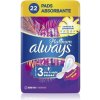 ALWAYS Platinum Night veľkosť 3 menštruačné vložky s krídelkami 22 ks