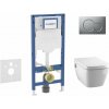 Geberit Duofix Set predstenovej inštalácie, klozetu TECEone a dosky softclose, tlačidlo Sigma01, matný chróm SANI11CT2102