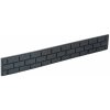 Šedý gumový záhradný obrubník FLOMA Bricks - dĺžka 120 cm, šírka 2 cm, výška 15 cm
