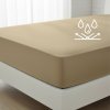 Matracový chránič, Nepriepustné bavlnené JERSEY prestieradlo č.10, cappucino 160 x 200 cm