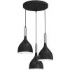 Luminex | Luster na lanku NOAK 3xE27/15W/230V čierna/chróm | LU3895