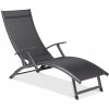 Hliníkové záhradné ležadlo RELAX Black