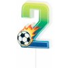 Party Sviečka na tortu Futbal číslo 2