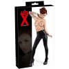Late X čierne latexové pančuchy 2XL - elastické, lesklé