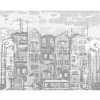 ZUTY Bodkovanie - VYSOKÉ DOMY V AMSTERDAME Rámovanie: vypnuté plátno na rám, Rozmer: 40x50 cm