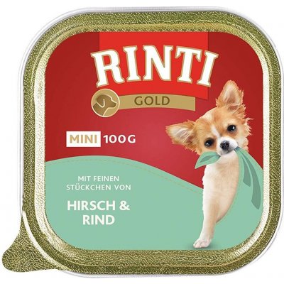 Konzerva Rinti Gold Mini Adult jeleň a hovädzie 100 g