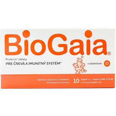 BioGaia ProTectis s vitamínom D pomaranč | 10 tbl