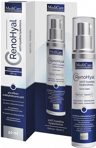 SynCare MediCare RenoHyal 100% hyalínový nočný krém 50 ml