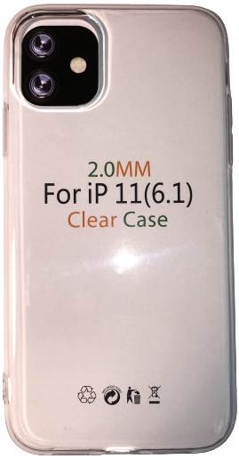 Púzdro MobilEu Transparentný obal silikónový na iPhone 11 TO39