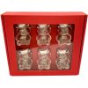 Dekoračné papierové balenie na 6 sklenených pohárov MACKO5 - červené