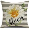 Textilomanie BLOOM sivá 45 x 45 cm