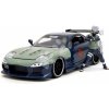 Autíčko Mazda RX-7 1993 Jada kovové s otvárateľnými časťami a figúrka Kakashi dĺžka 20 cm 1:24