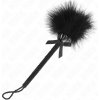 Kink - Nylon Rope Wand With Tickle Feathers And Black Bow 25 Cm