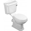 AQUALINE - ANTIK WC retro kombi + sedadlo, biela AK107-01