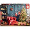 Puzzle Genuine Christmas Corner Educa 1000 dielov a Fix lepidlo