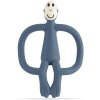 Matchstick Monkey Teething Toy and Gel Applicator hryzadielko s kefkou 2 v 1 Airforce Blue 1 ks