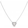 Guess Pôvabný oceľový náhrdelník so srdiečkom Mon Amour JUBN04606JWRHT/U