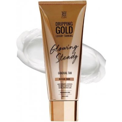 Dripping Gold Samoopaľovací krém Medium/Dark Dripping Gold Glowing Steady (Gradual Tan) 200 ml