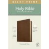 NLT Personal Size Giant Print Bible, Filament Enabled Edition (Red Letter, Leatherlike, Rustic Brown) (Tyndale)(Kniha)