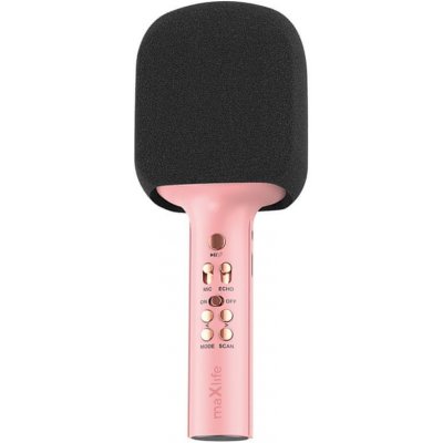 maXlife MXBM 600 Bluetooth Karaoke mikrofón ružový
