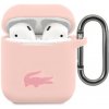 Lacoste Liquid Silicone Glossy Printing Logo puzdro pre Apple Airpods 1/2 LCA2SI