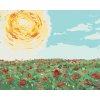 ZUTY Maľovanie podľa čísel - SLNKO NAD MAKOVÝM POĽOM Rámovanie: bez rámu a bez vypnutia plátna, Rozmer: 80x100 cm