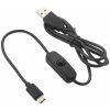 KUONGSHUN ELECTRONICS 5V 3A USB to Type C Cable With ON/OFF Switch Power Control for Raspberry Pi 4B