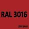 RAL 3016 akrylová auto farba lesklá alebo matná 1 liter + tužidlo + riedidlo (RAL3016 CORAL RED originálny odtieň akrylovej farby s lakom ( ČSN8400 ))