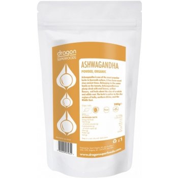 Dragon superfoods Ashwagandha prášok Bio Raw 200 g