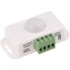 PIR8 12-24V biely senzor pohybu s časovým nastavením