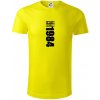 Limited edition 1984 pruh - Tričko z organickej bavlny - 3XL ( Citrónová )
