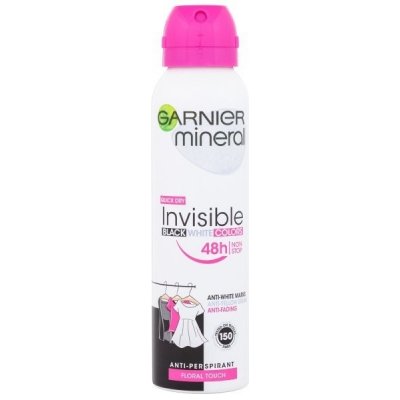 GARNIER Mineral Invisible Black & White, dámsky antiperspirant sprej 150 ml