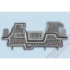 Koberce gumenné Rezaw Plast Mercedes Sprinter I 2000-2006 so zvýšeným okrajom