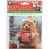 CRAFT ID Diamantové maľovanie Vianočné prianie Medvedík a Snehuliak 13 x 13 cm