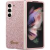 Obal Guess PC/TPU Glitter Flakes Metal Logo Samsung Galaxy Z Fold5 5G F946 GUHCZFD5HGGSHP Pink