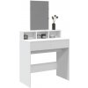 vidaXL Toaletný stolík so zrkadlom biely 80x41x144,5 cm 848171
