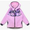 Detská softshellová bunda bez zateplenia Basic, Lila, Kvety - veľ. 98/104