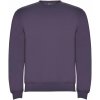 Clasica unisex sveter s výstrihom crewneck, fialová Orgován, M