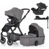 PETITE&MARS Kočík kombinovaný ICON 2v1 Dove Grey LITE RWS + CYBEX Aton B2 i-Size + základňa