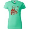 Handel Tričko - Grill majster Farba: mätová, Veľkosť: M, Strih trička: dámsky