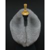 Špongr Kožušinový golier z líšky L210 holubí sivá