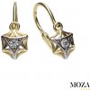 MOZA gold Detské náušnice MG4204 Farba kameňa: Biela