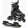Detské kolieskové korčule nastaviteľné ATTABO Bladeroll korčule black/blue