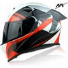 INTEGROVANÁ MOTOCYKLOVÁ PRILBA|NAXA F33 veľ. L+BLENDA|MIESTO PRE OKULIARE INTERKOM