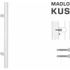 Madlo na dvere FT - MADLO kód K00 Ø 30 mm ST ks BIM - biela matná (FBO) | MP-KOVANIA.sk