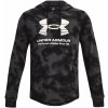 Pánska športová mikina cez hlavu Under Armour RIVAL TERRY NOVELTY HD čierna 1377185-001 - M