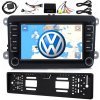 RÁDIO 2DIN NAVIGÁCIA GPS ANDROID VW CÚVACIA KAMERA