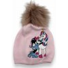 Dievčenské zimné čiapky ružovej farby Minnie mouse Ružová